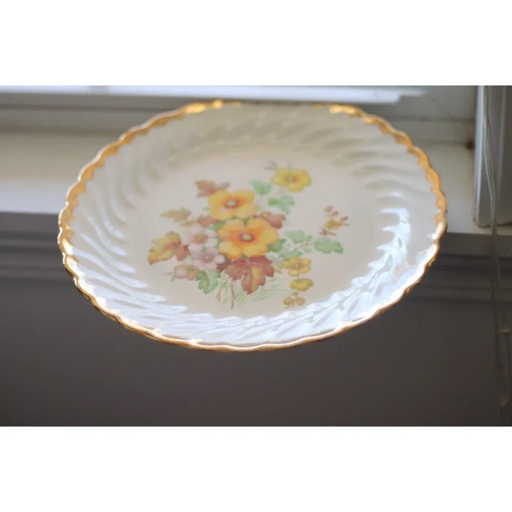 California Morn plate by Royal China 1960s